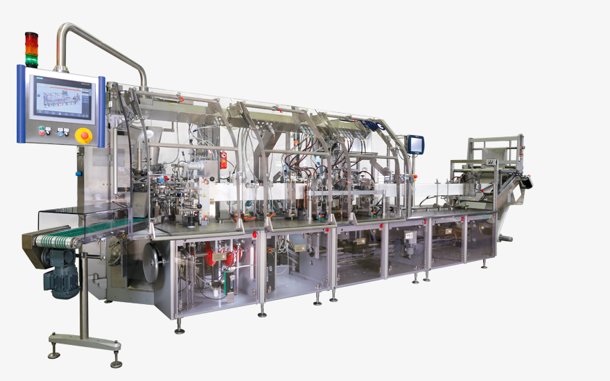 RB-200

Machine horizontale de formage, remplissage et scellage équipée d'un système à table rotative pour la fabrication de sachets scellés